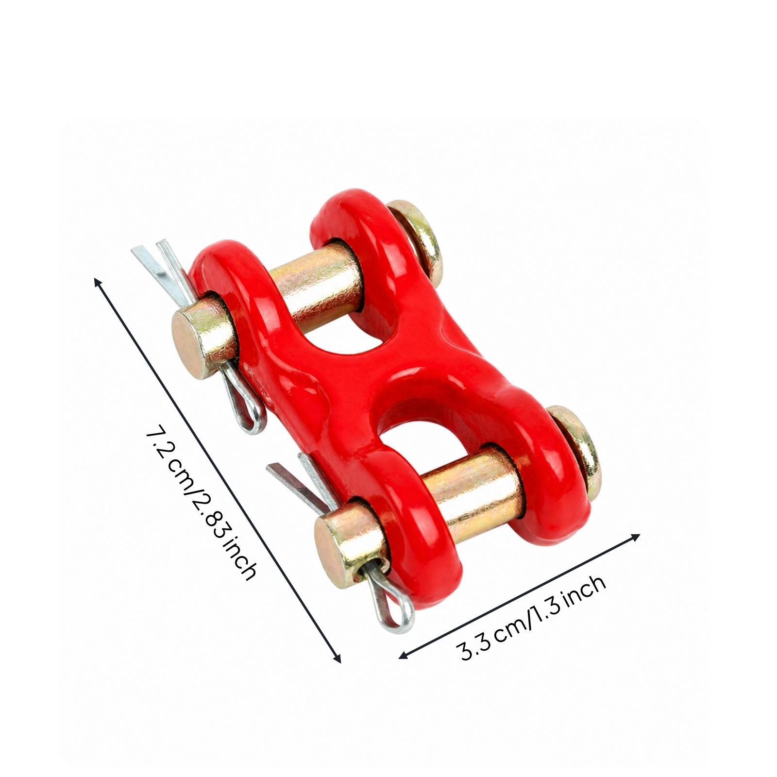 Steel Chain - Kettingverbinding van gelegeerd staal met rode