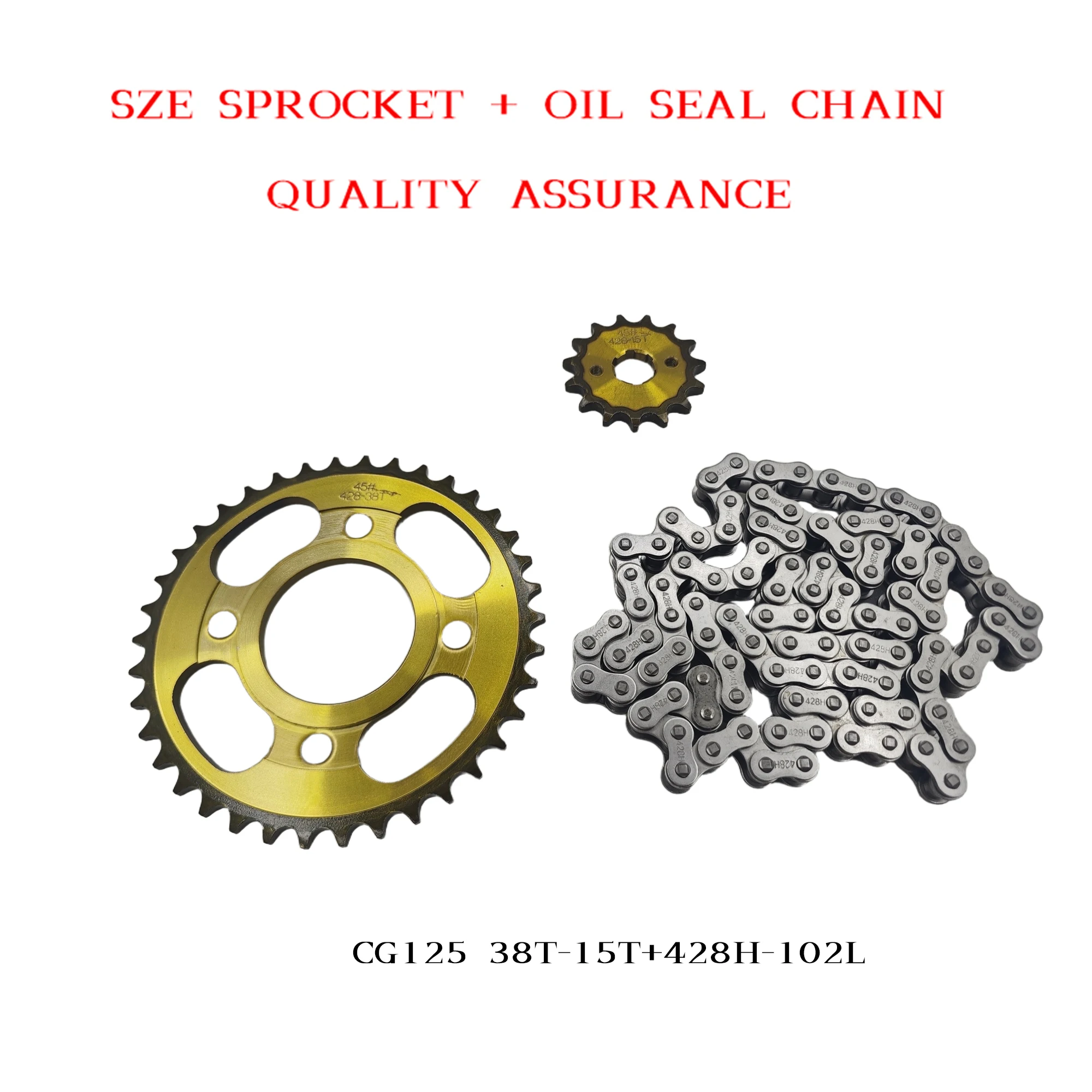 CG125 38T+15T 428H-102L Stille - 428 Chain recensie en prijs